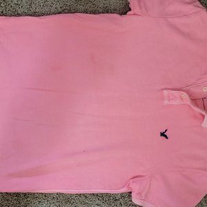 American Eagle Outfitters Pink Polo